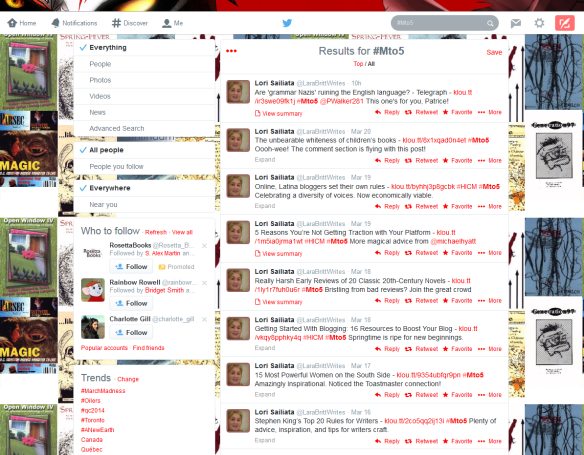 Mto5 hashtag in Twitter