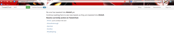 Mto5 hashtag room in tweetchat