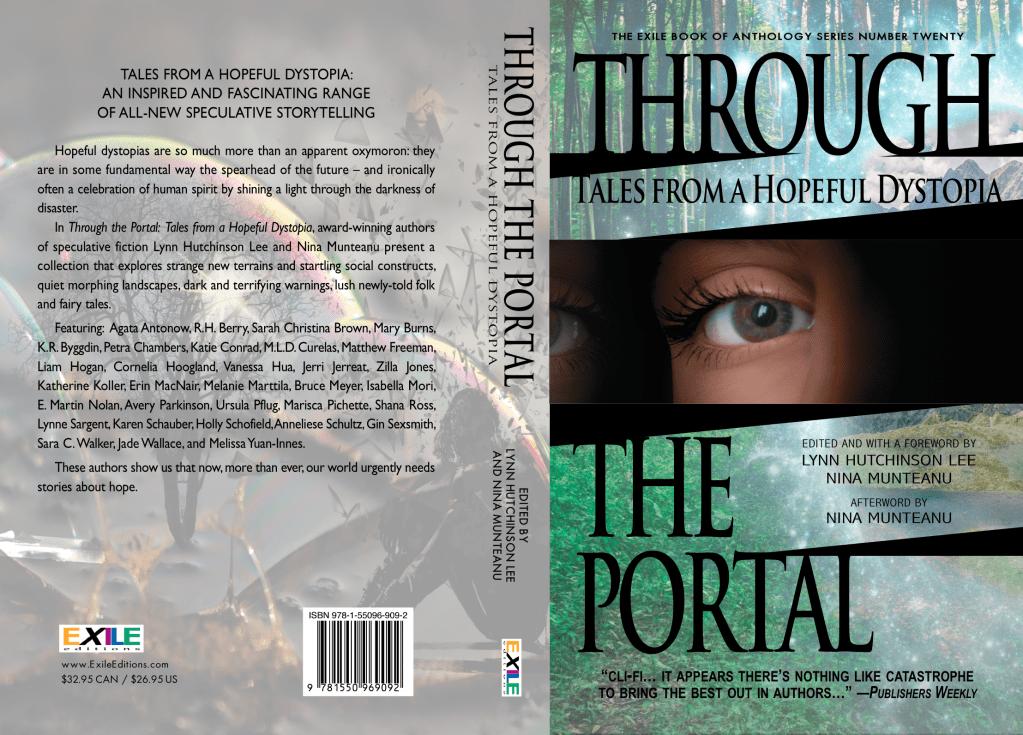 Full cover (front and back) of Through the Portal: Tales from a Hopeful Dystopia.